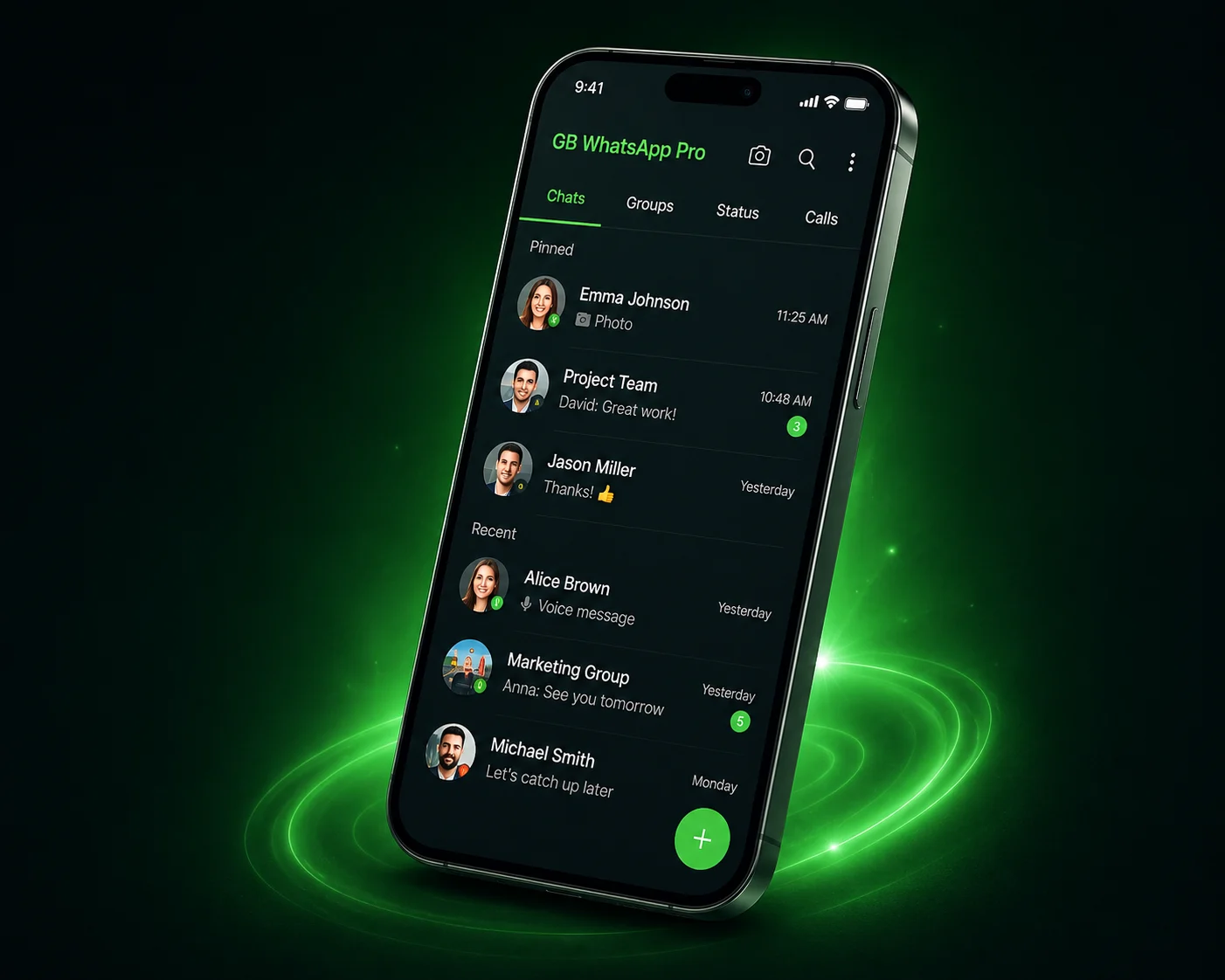 GB WhatsApp Pro latest version chat interface preview